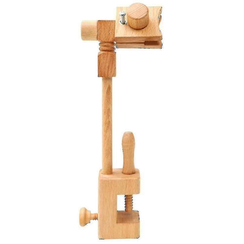 Wooden Embroidery Hoop with Clamp, Adjustable Frame for All Tables, Multi-Size Circle Frame for Cross Stitch & Embroidery Art