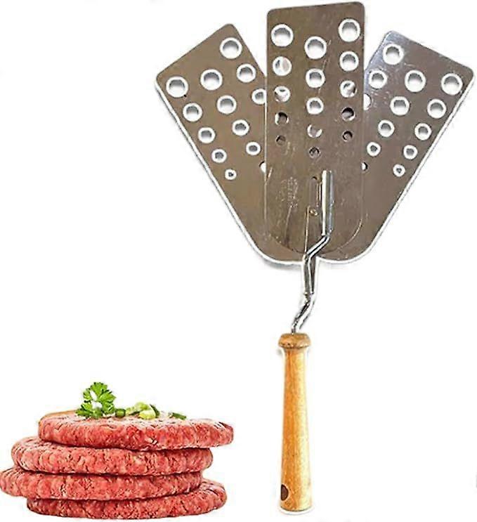 Creative Hot Meat Patty Spatula, TExpandable Triple 3 Blade Spatula for Burgers, Pancakes, Fun Cooking Gadget for Adults