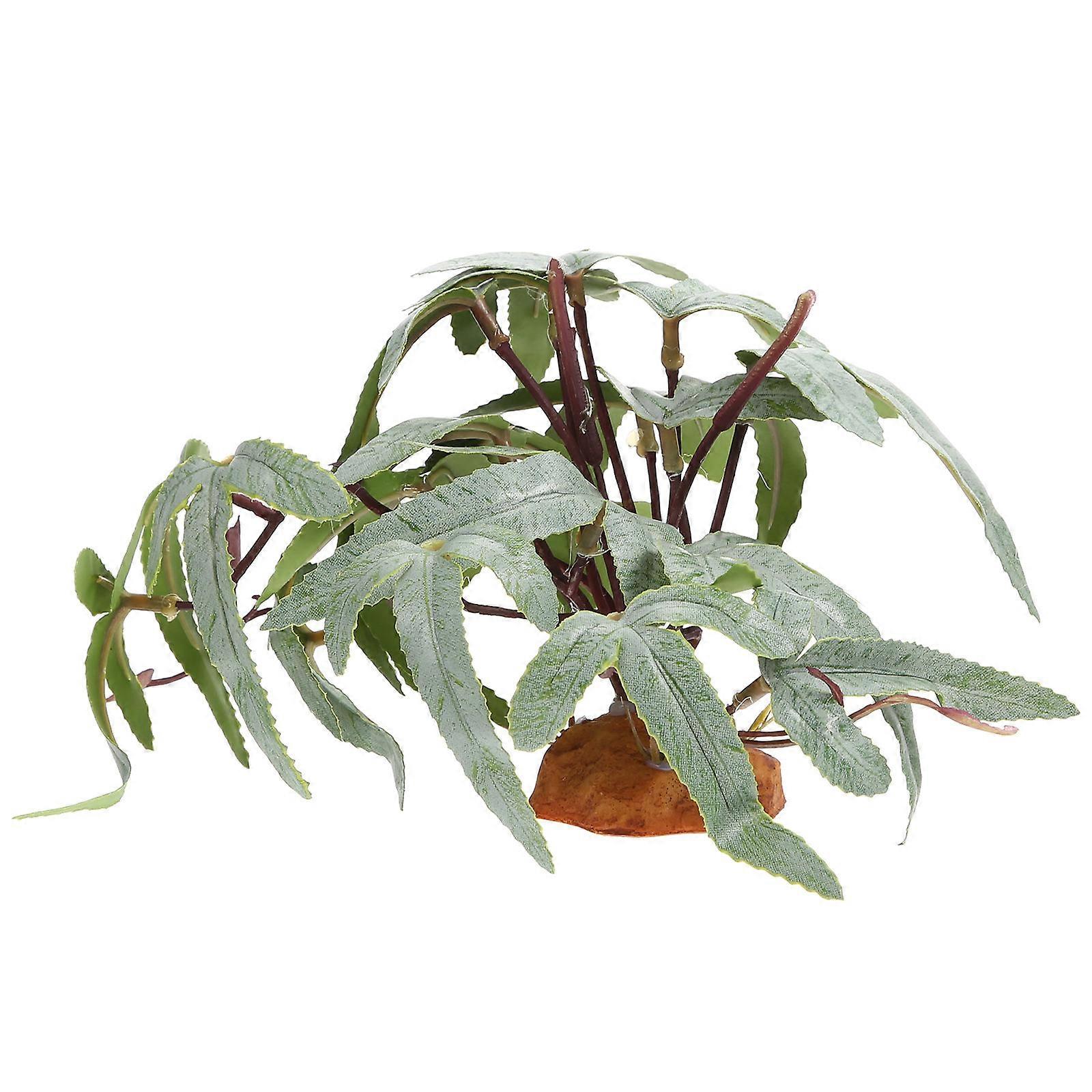 Artificial Green Plants for Aquariums & Terrariums – Durable, Fade Resistant Decor for Reptile and Fish Tanks, Natural Environment Ornament for Home