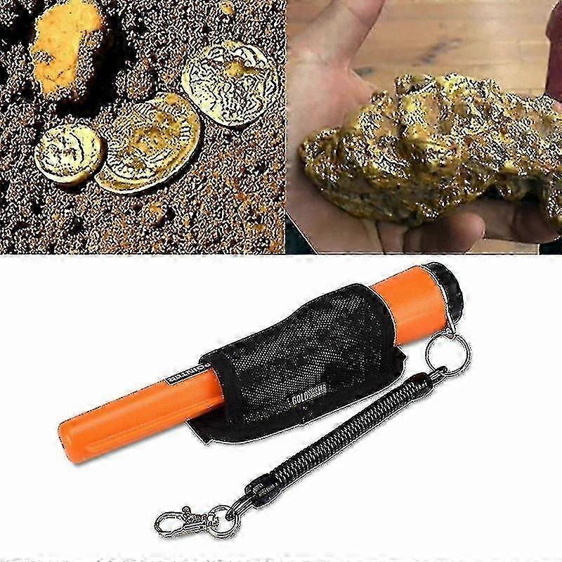 Handheld Metal Detector 360° Side Detection with LED Pinpoint Scanner, 230x40x40mm, 2024 Model