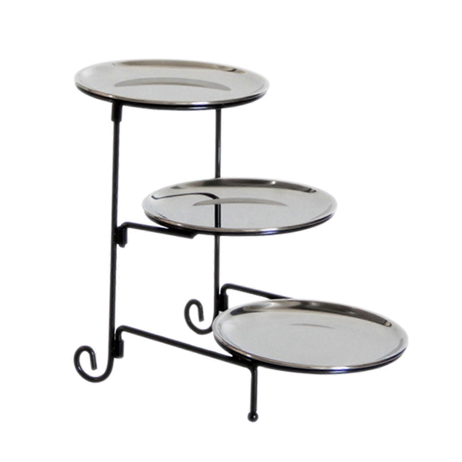 3 Tier Serving Tray Mini Cake Cupcake Stand Detachable for Party Home