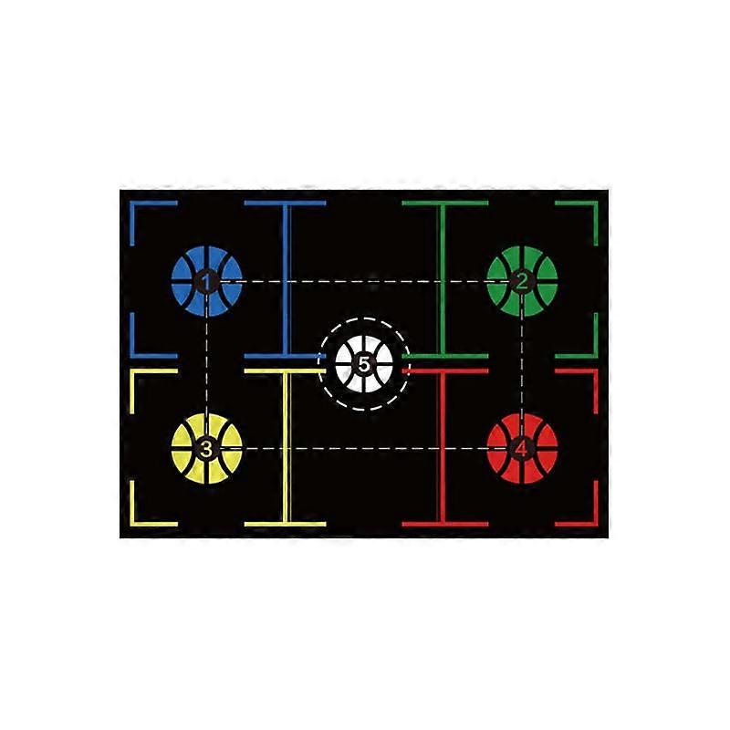 Basketball Legwork Training Mat Ball Control Rubber NonSlip Sound Dampening Floor Carpet Basketball Assistant Accessories One Color A1