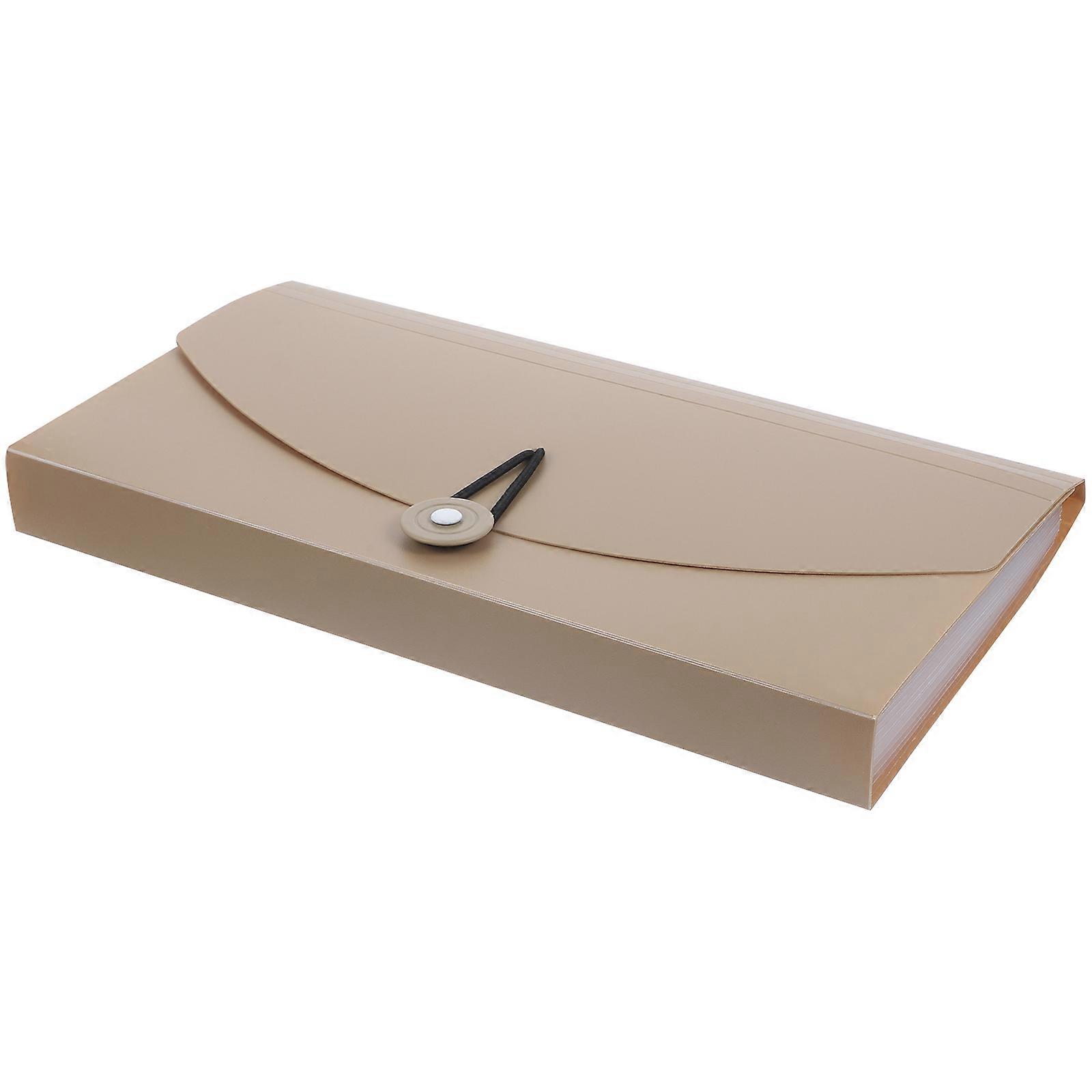 Expandable File Folder with Elastic Straps, in Systematic Document Filing