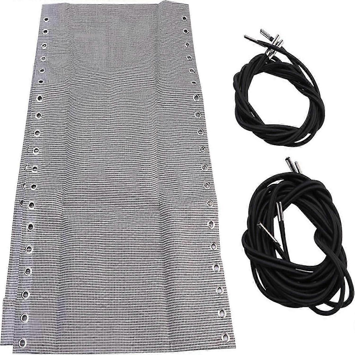 Tissu de remplacement pour fauteuil inclinable Gravity - Tissu de remplacement avec cordes, noir et gris