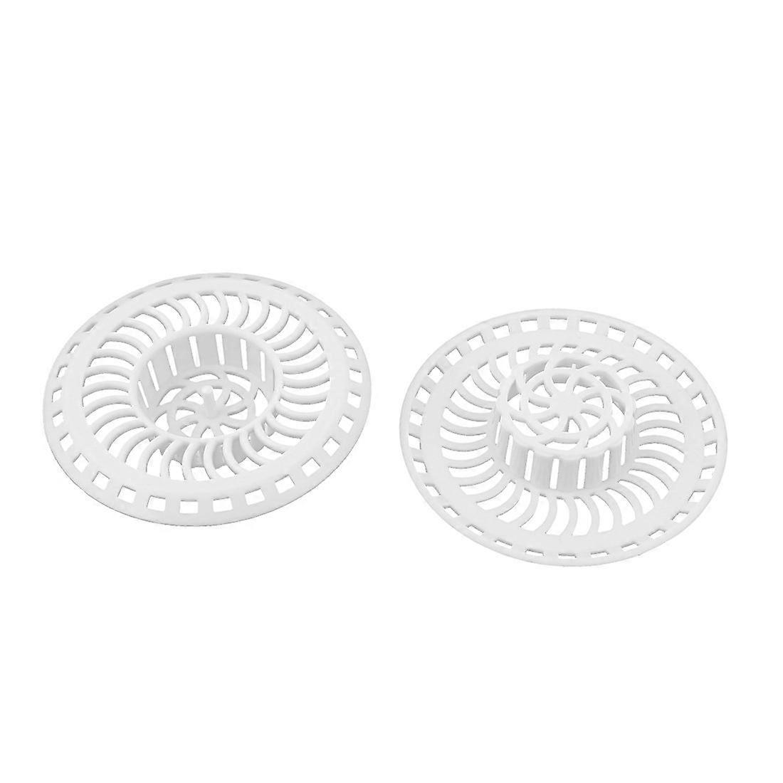 Drain Strainer Hair Catcher for Bath Kitchen Sink Stopper Filter Net Plastic 2 Pack