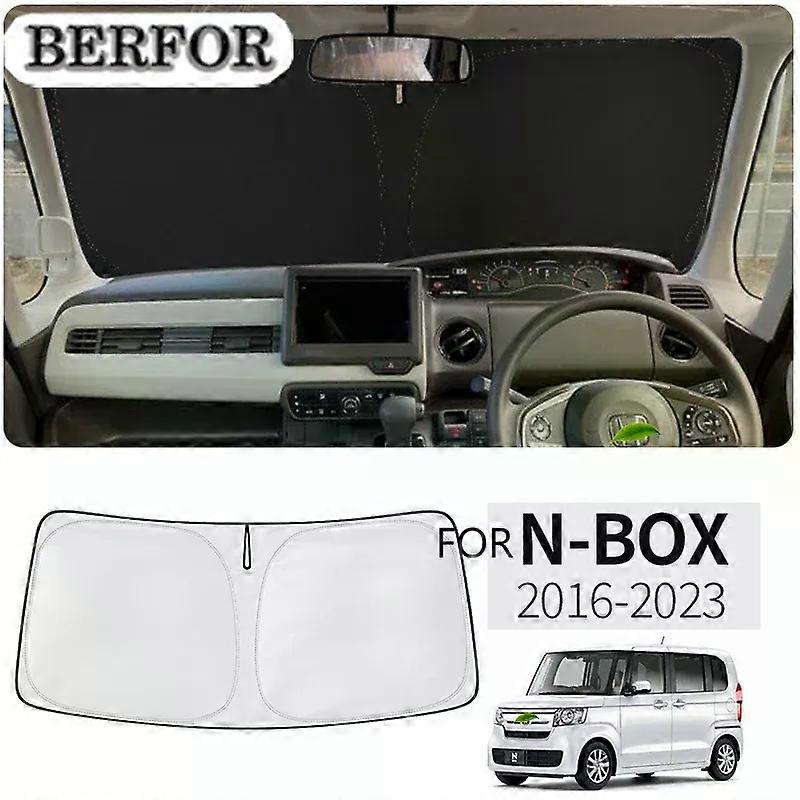 For Honda N BOX N-BOX NBOX 2016-2023 Car Nano-Insulat Windshield Sunshade UV Block Front Window Sun Visor Foldable Car Accessory