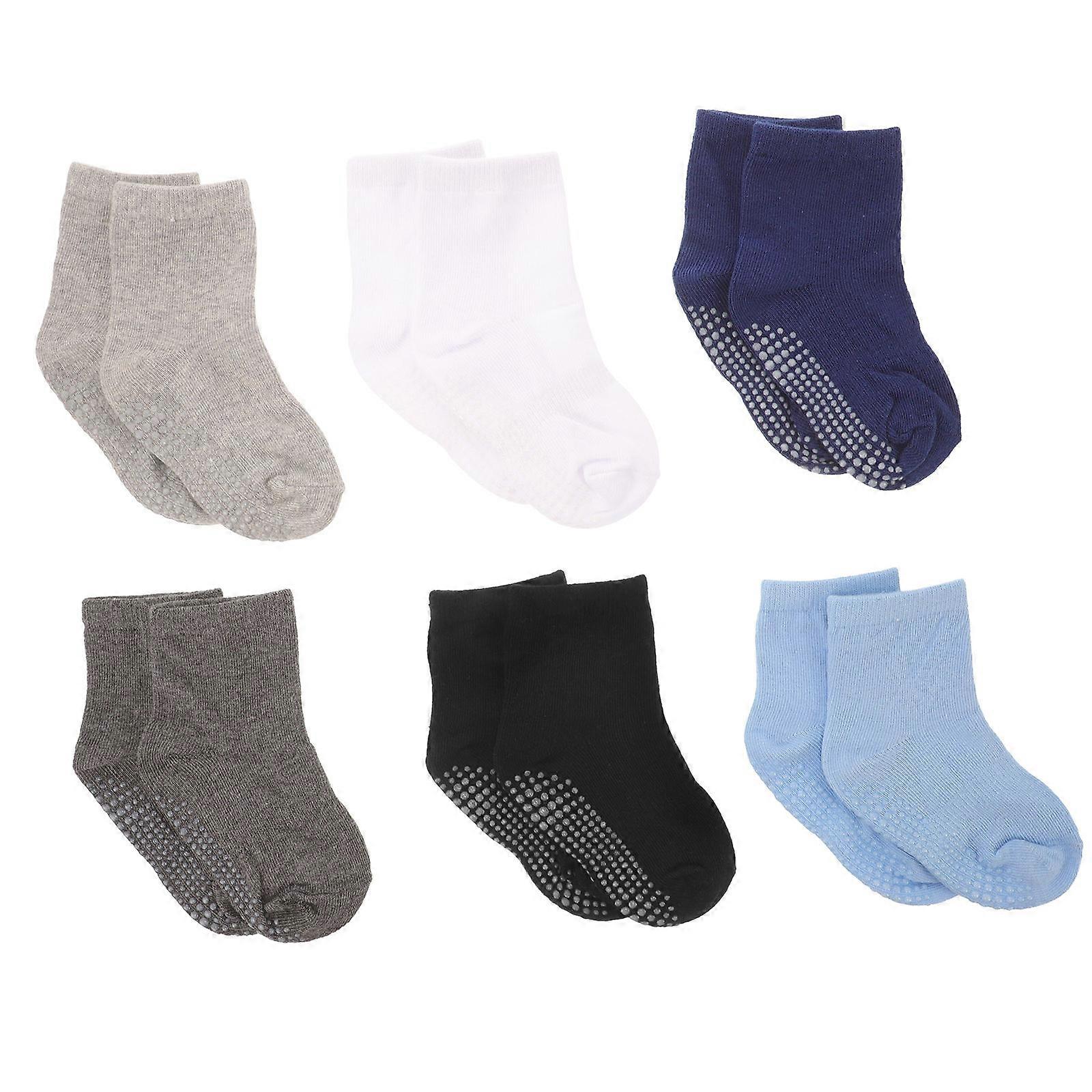 Baby Boy Socks Newborn Socks Daily Use Breathable Cotton 6 Pairs