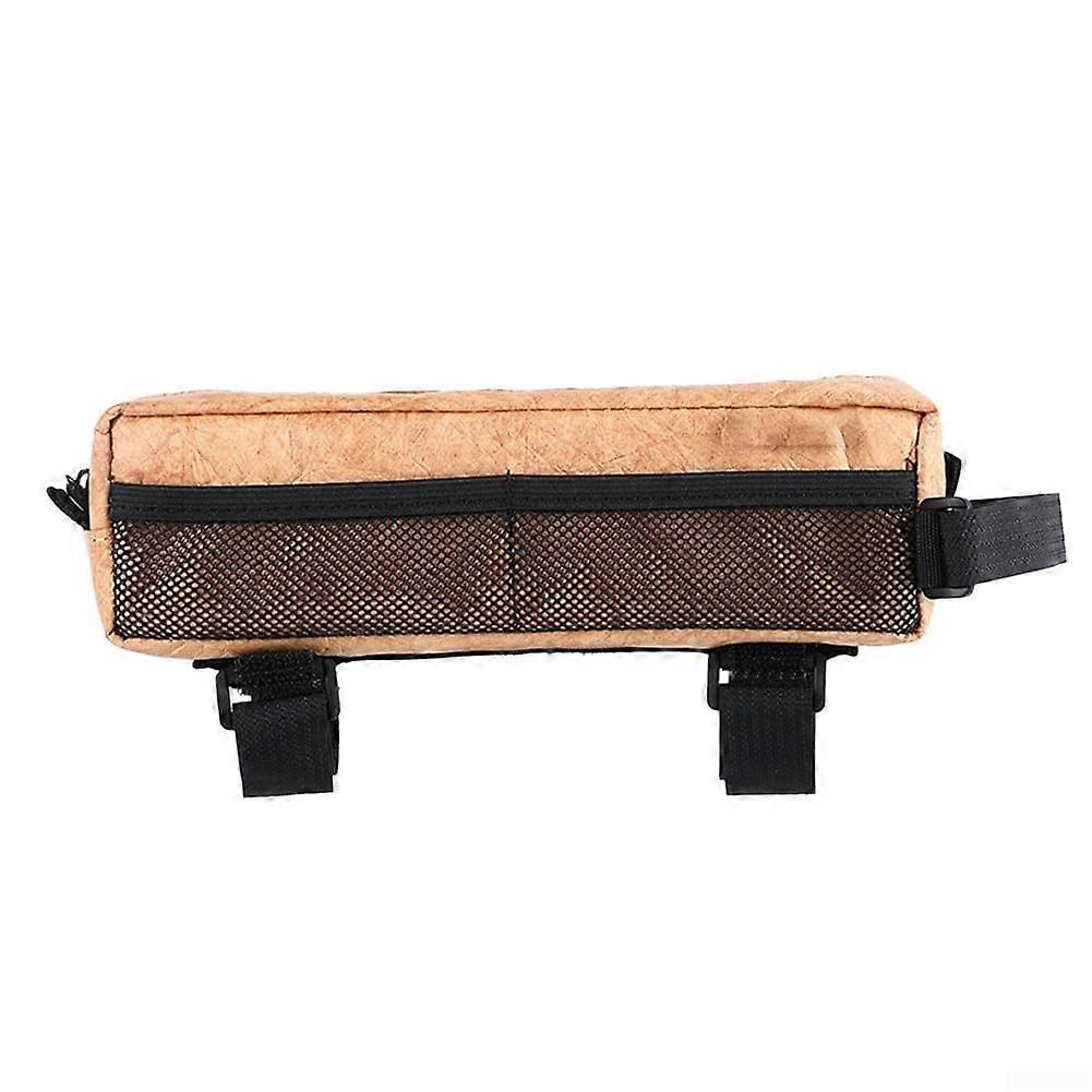 Narrow Edge Design Waterproof Front Carrier Bag with Triangular Fixation for Bicycles - Durable and Lightweight