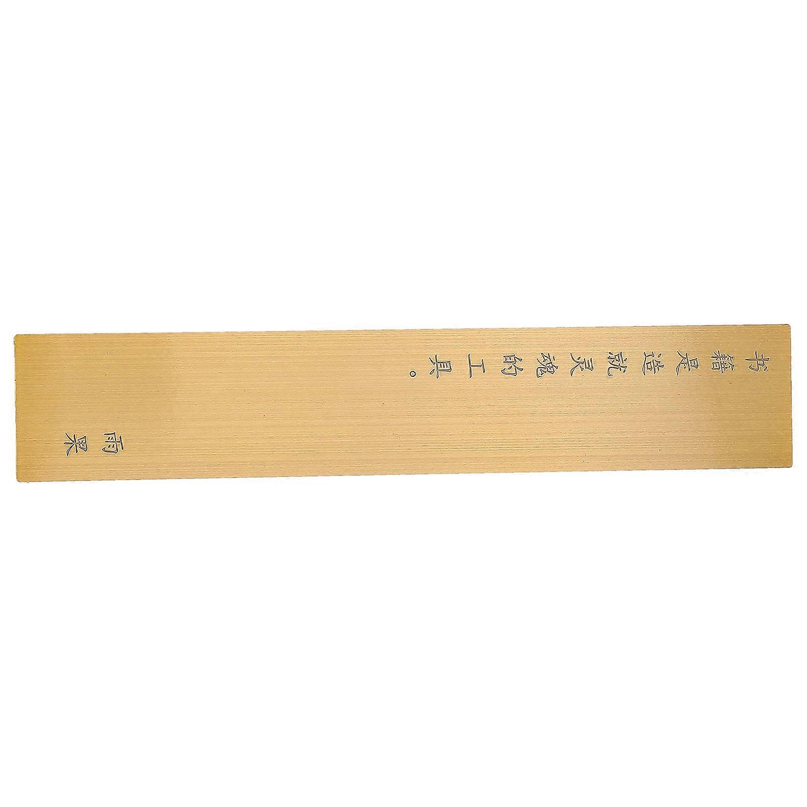 Professional Geometry Ruler Brass Straight Ruler For Architects ...
