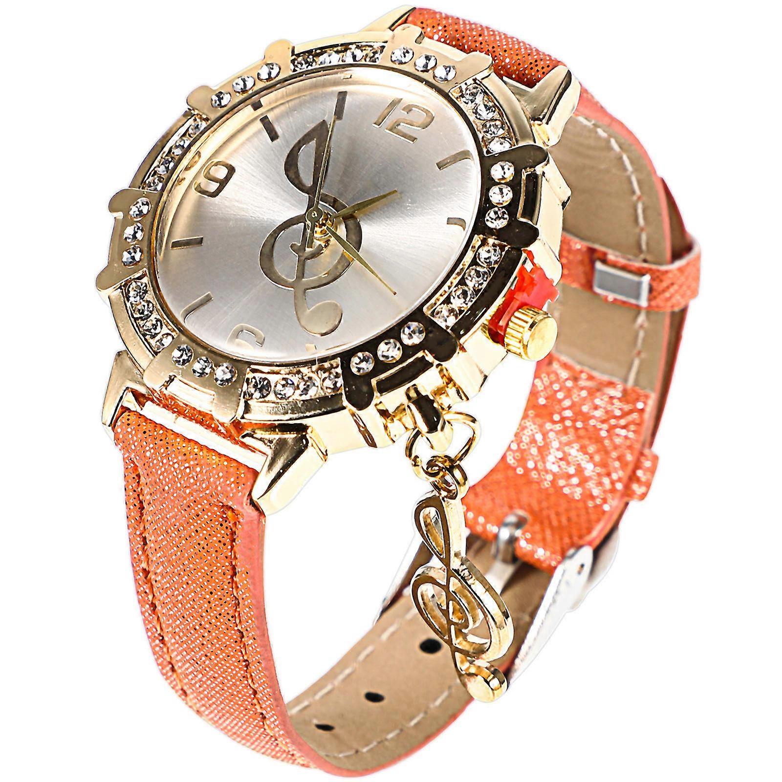 Lady Watch Women Watch Casual Event Elegant Leather present Option 1Set