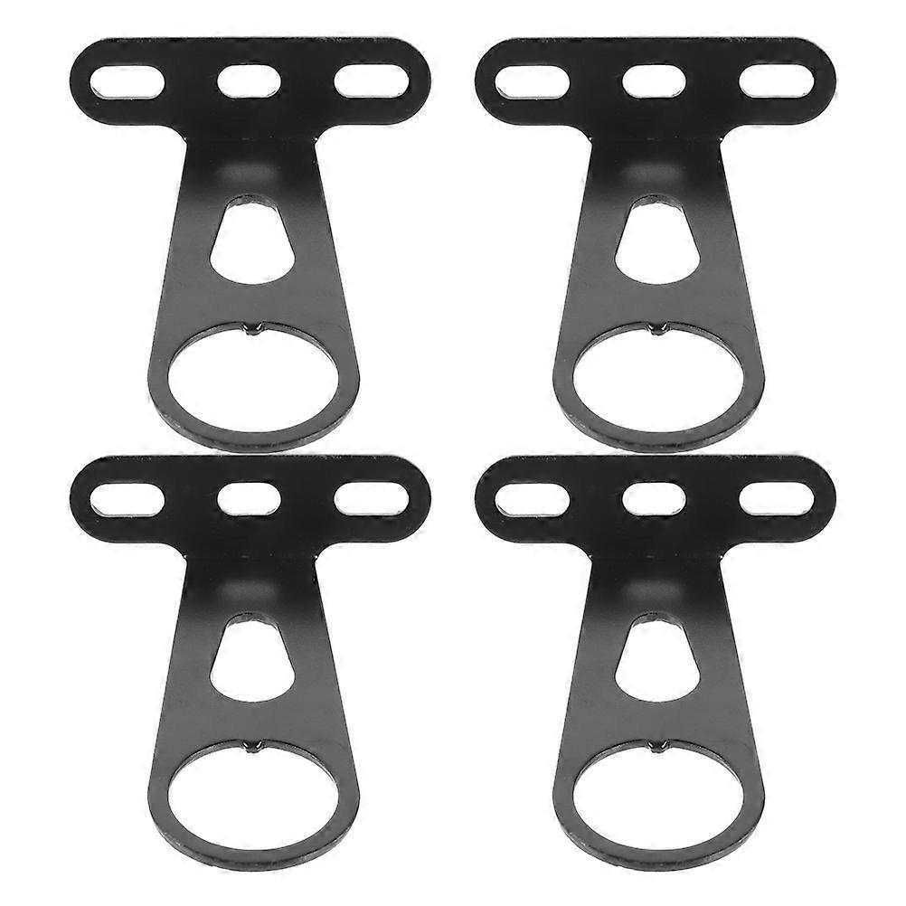 Bike Light Clamp Bicycle Light Holder Various Weather Conditions Durable Easy to Install 4Set