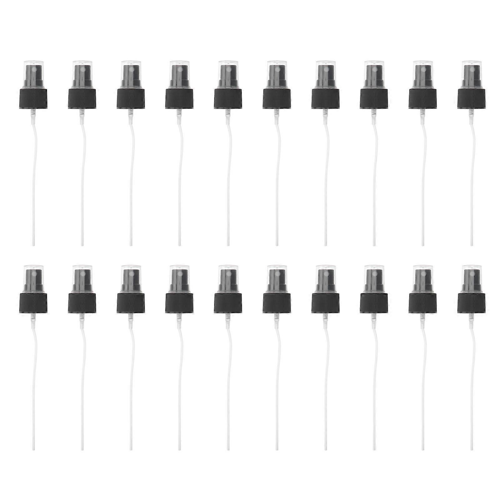 Small Perfume Spray Nozzle Accessories Bottles Spray Part for 24mm Bottle Nozzle Replacement Black Daily Use 20Pcs