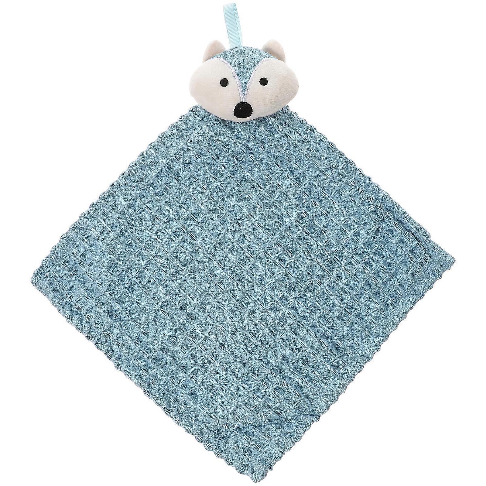 Kitchen Towels Hand Towels Cartoon Wafer Grid Texture Towel for Hand Blue 25x25x2cm Quick Drying 1Pack