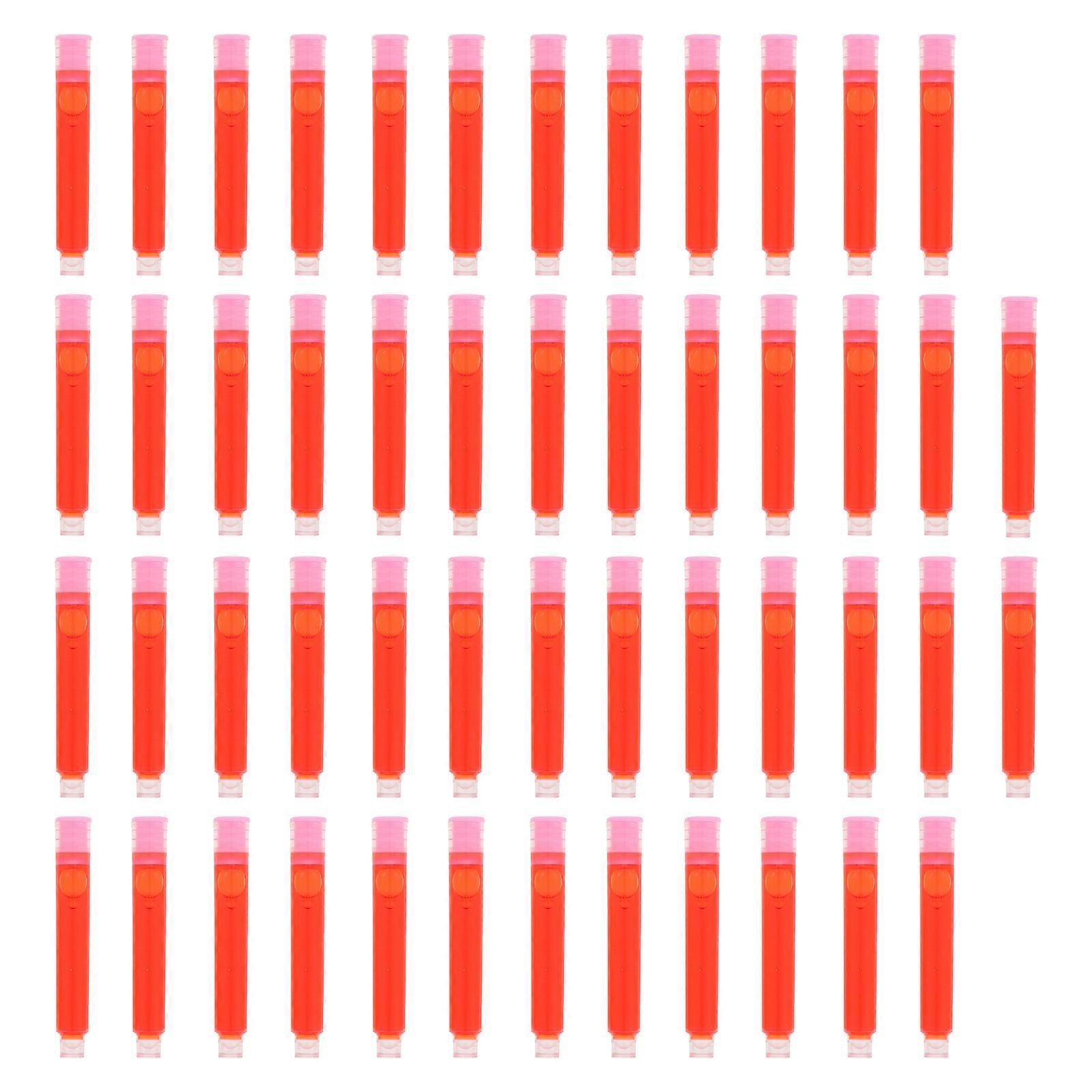 حبر لقلم حبر الوردي أسطواني استخدام 50 قطعة