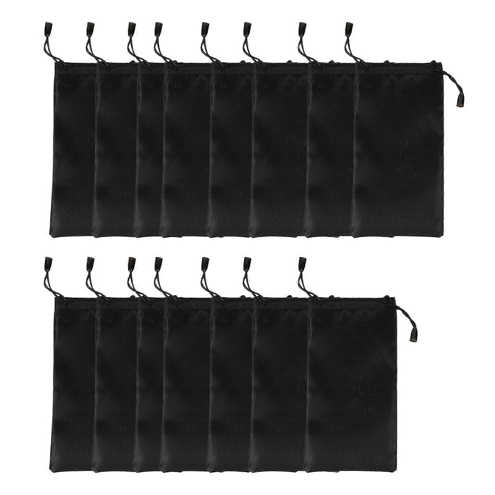 15 Pack Lightweight Eyeglasses Case Scratch Resistant Glasses Pouch for Travel & Daily Use Includes Black