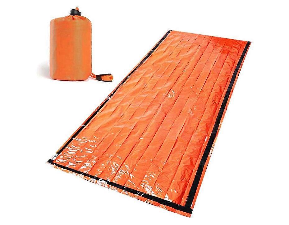 Emergency Survival Sleeping Bag Reusable Emergency Blanket Hiking, Outdoor Activities(orange color)