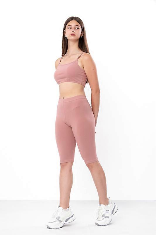 Girl’s Summer Set (Top + Biker Shorts) – Stretchy & Lightweight Fabric, Active Fit, Summer,  HC 6474-036-1