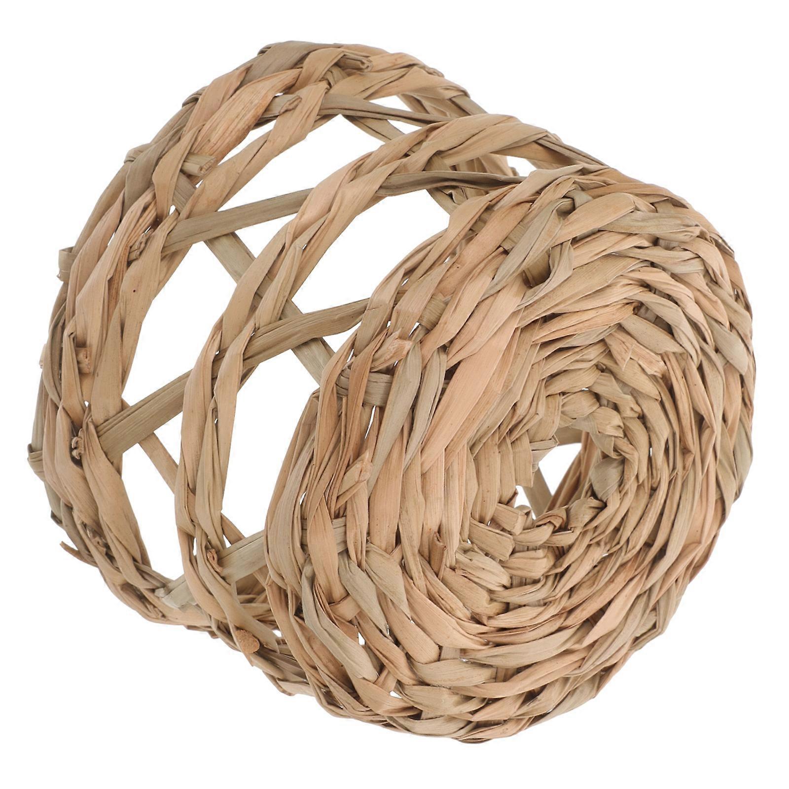 Woven Rattan Lampshade for Vintage Chandelier, Bedroom Ceiling Light Decoration Accessory