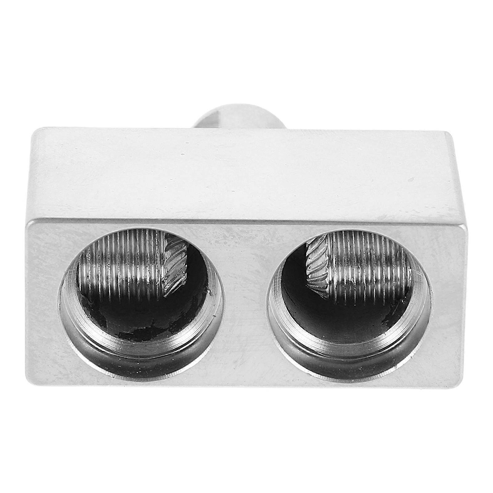 Signal Transmission Amplifier Wiring Terminal Vehicle Installation Aluminum Alloy 1.8X1.8X0.7in 1Set