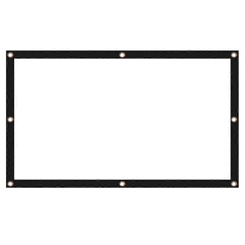 Foldable Projector Screen Portable Canvas High End Projection For Business Education Home Theater 16:9 100 Inches White 1Pcs