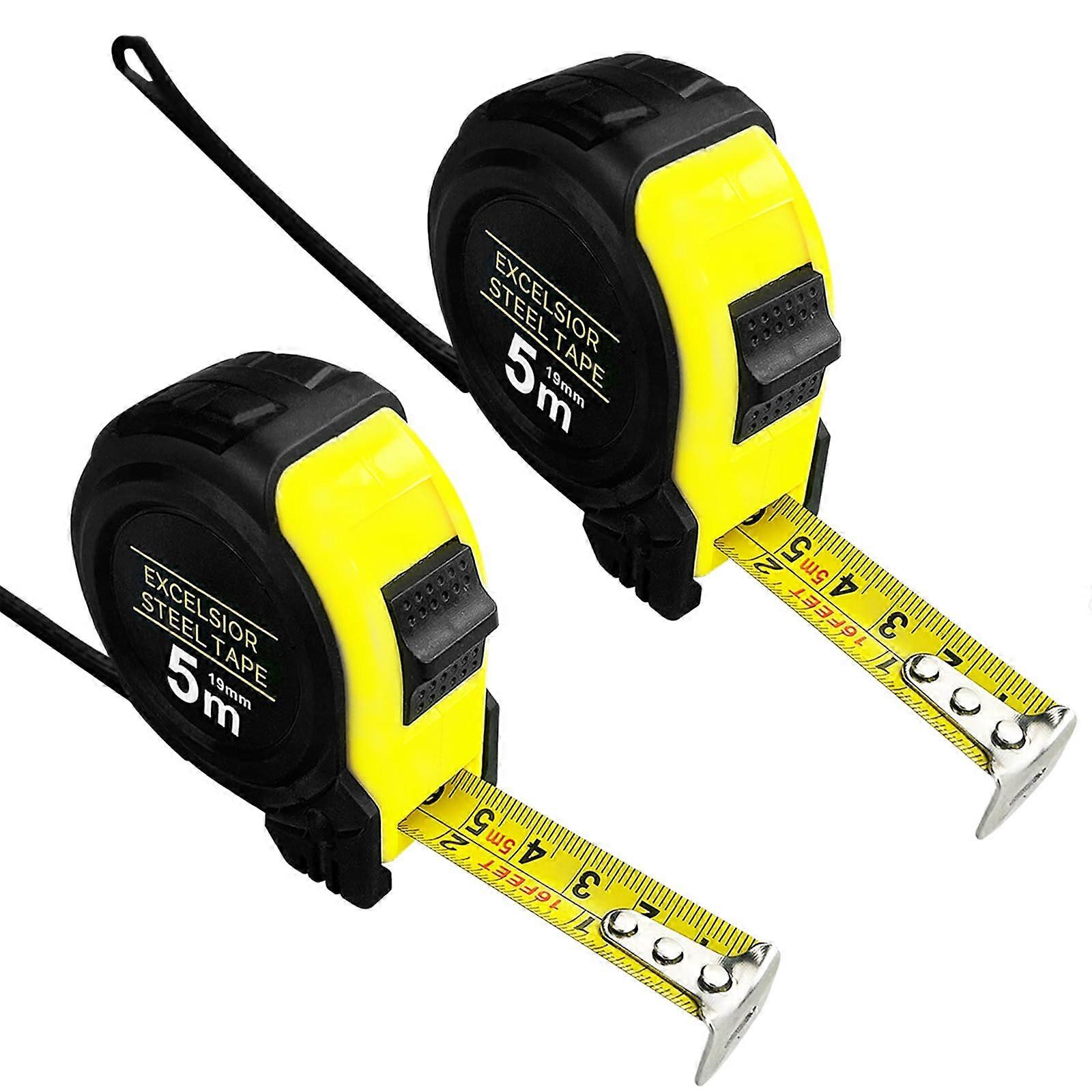 2-piece inch metric measuring tape for home, construction sites