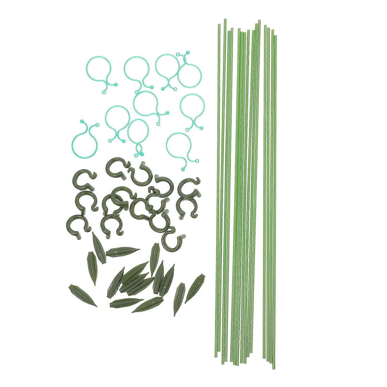 Reusable Plant Support Stakes Set for Single Stem Plants, Durable Gardening Rack for Vines, Roses, Peas
