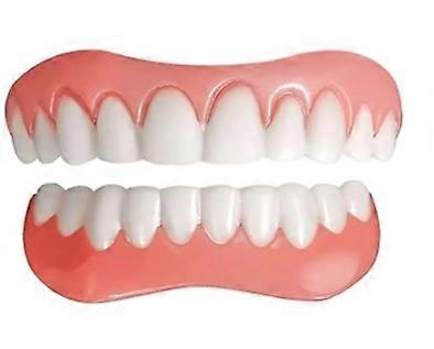 Upper & Lower Dental Veneers, 2 Piece,Nature & Safe & Comfortable