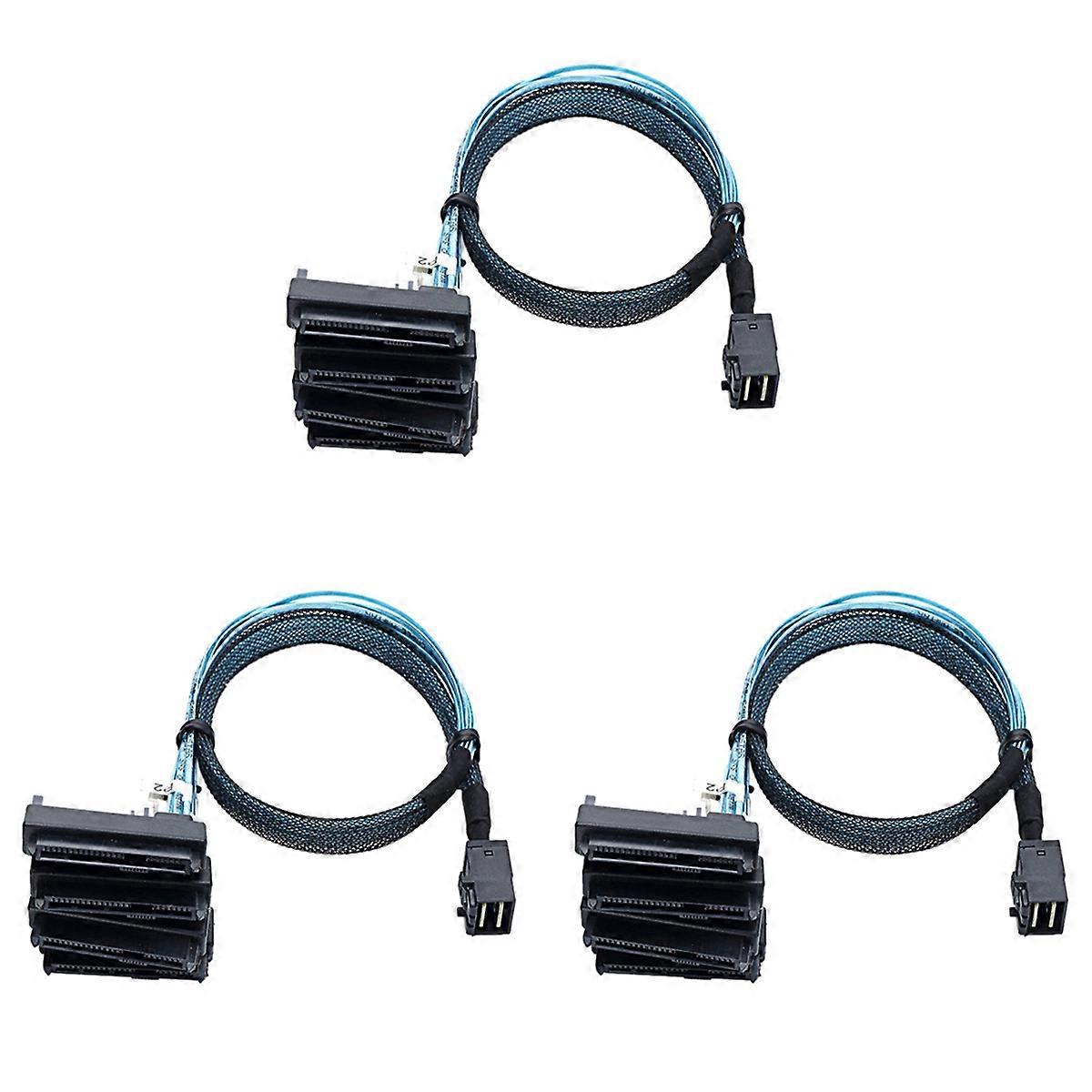 SAS SFF-8643 to 4X29Pin SFF-8482 Hard Disk Server Cable 3.33TF/1M