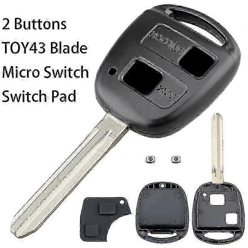 Compatible Toyota 3-button Remote Control Key for Yaris Prado Corolla