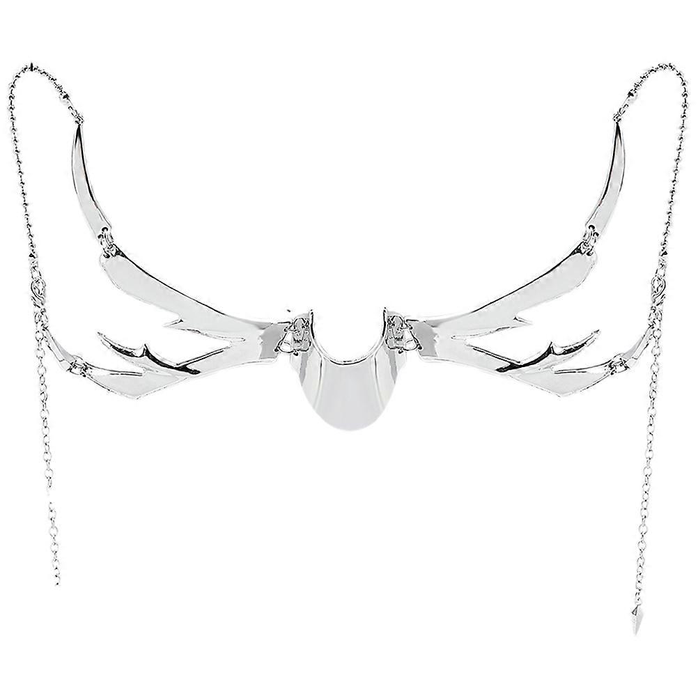Beautiful Masquerade Masks Metal Mask Costume Accessory For Parties Gras Silver 17.5x10cm 1Set