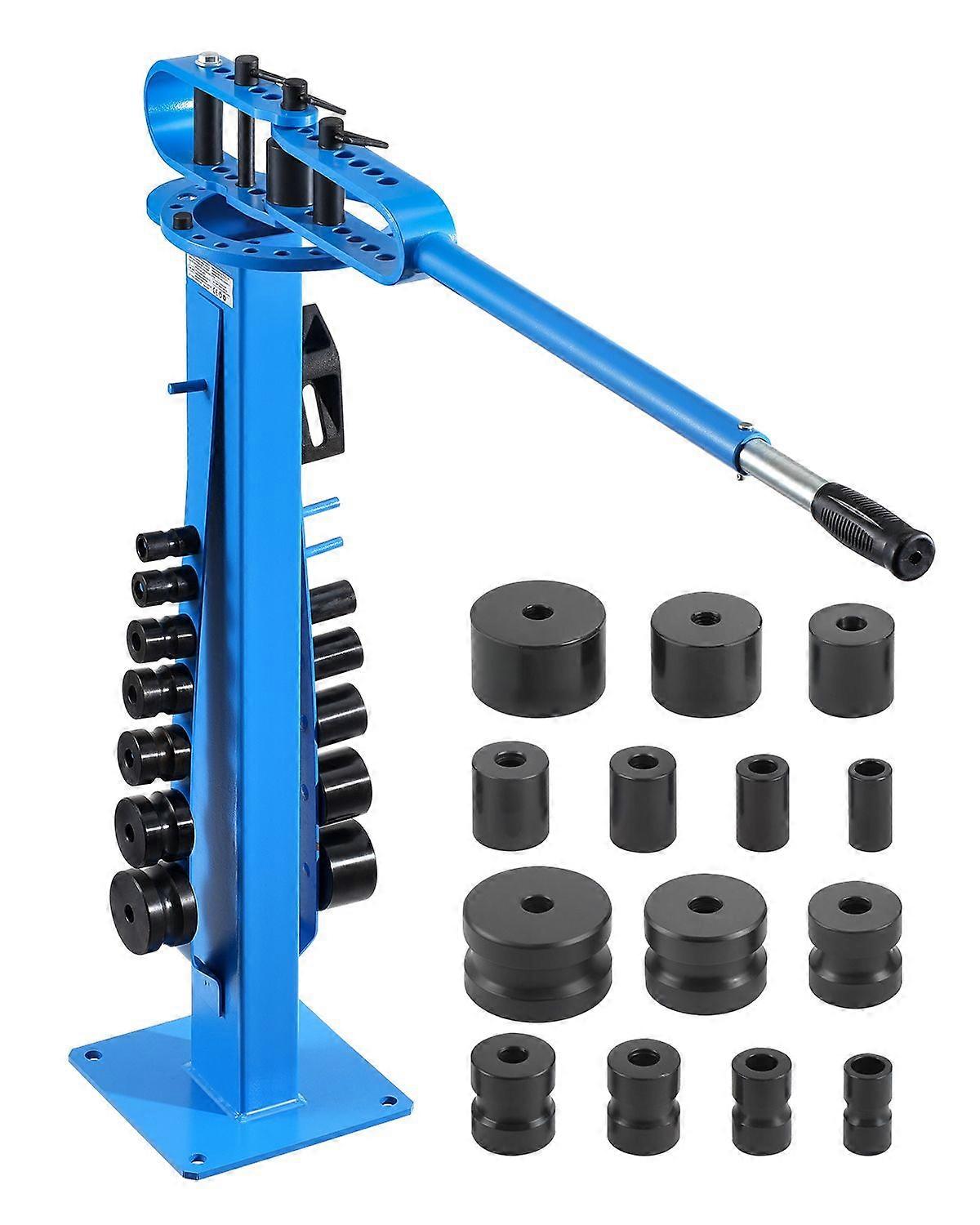 Manuell rörbockare, Max 2" OD rörrörbockare med 14 böjningsstansar, 200 tunga rörbockningsverktyg för kopparaluminiumjärnrör