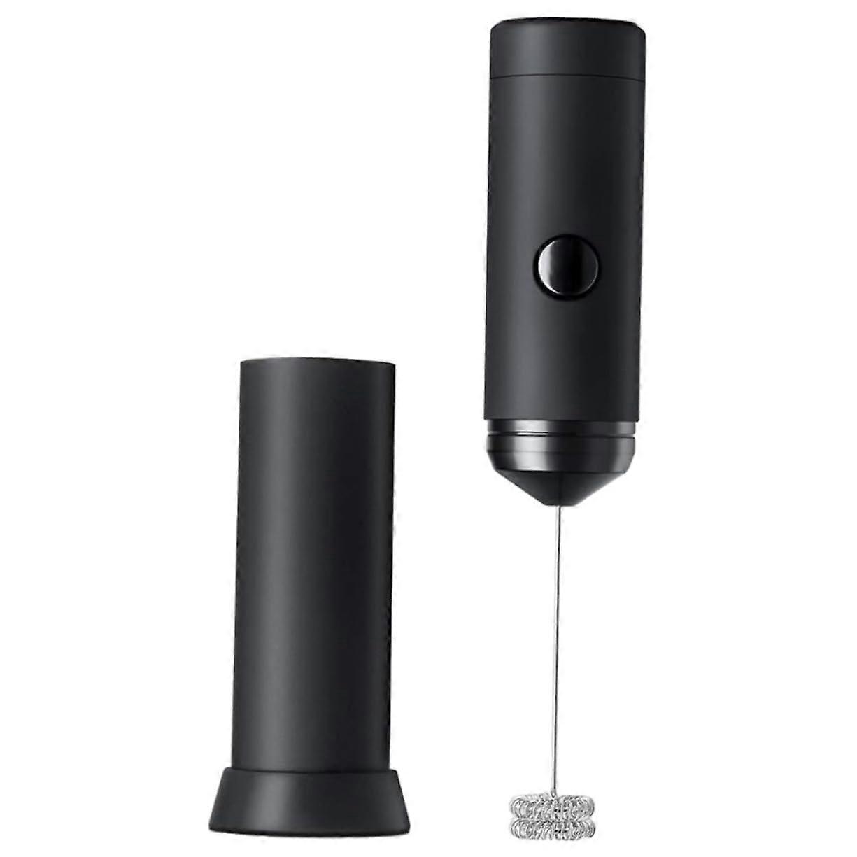 Electric Milk Frother for Household Coffee Mixer Electric Automatic Machine Hand Mixer Electric Egg Cream Mixer Egg Mixing Tool Coffee Mixer ABS Black