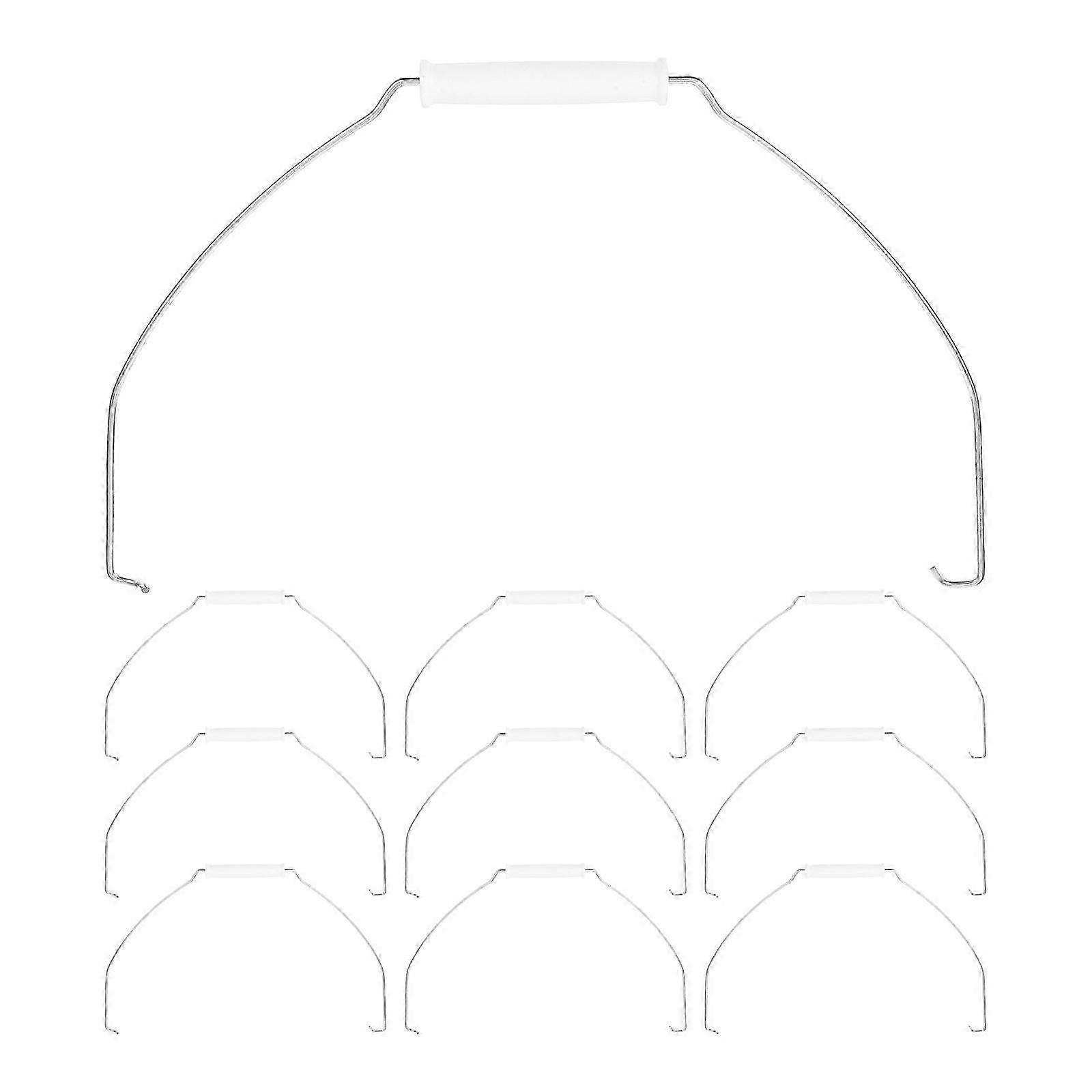 10 قطع بدائل مقبض دلو معدني مقبض قبضة قوية للدلاء المنزلية مقابض دلو مائية بديلة