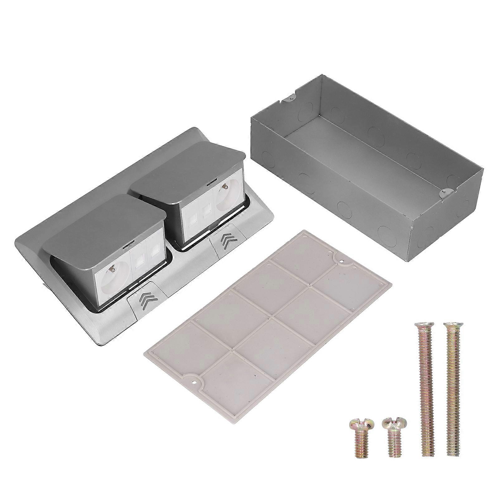 Pop Up Socket Table Power Outlet Floor Charging Station Strip Hub Connection Box 250V 16A J26