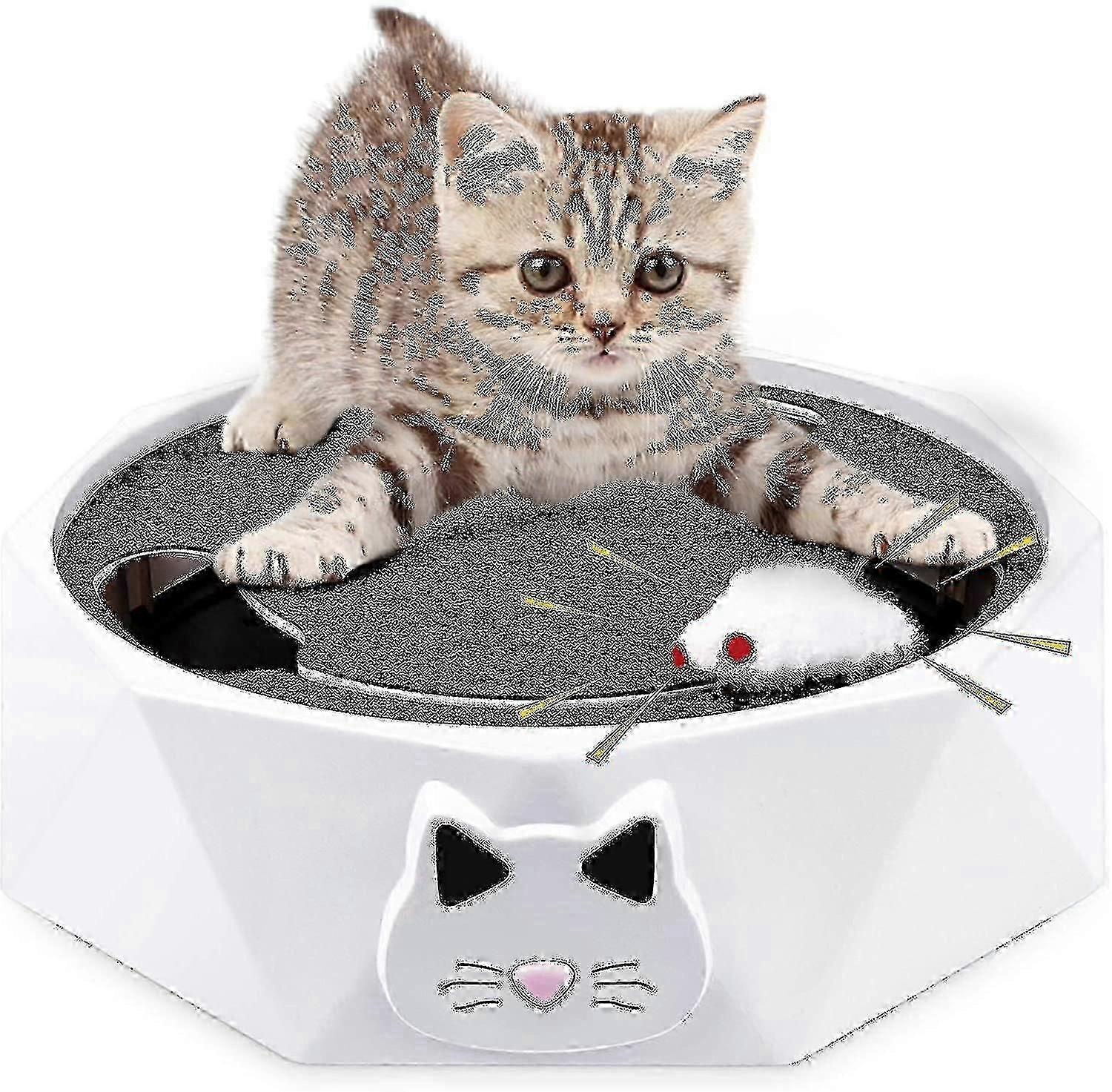 Cat Toy With Running Mouse Interactive Electronic Squeaky Mouse Kitten Toy-Good