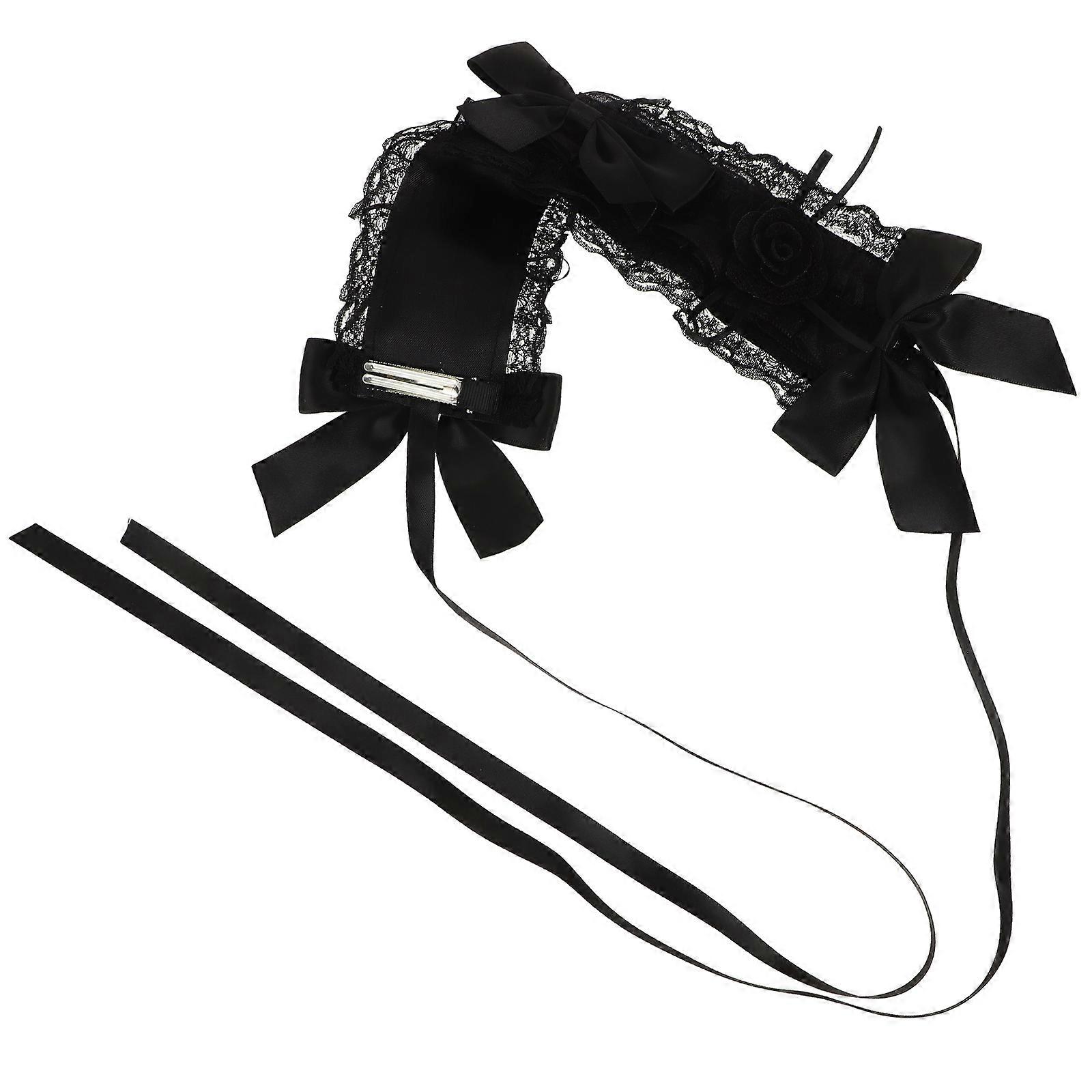 Lolita Lace Headpiece Gothic Hair Accessory for Cosplay, Festival & Everyday Wear – Comfortable Lightweight Design for Fashion Looks