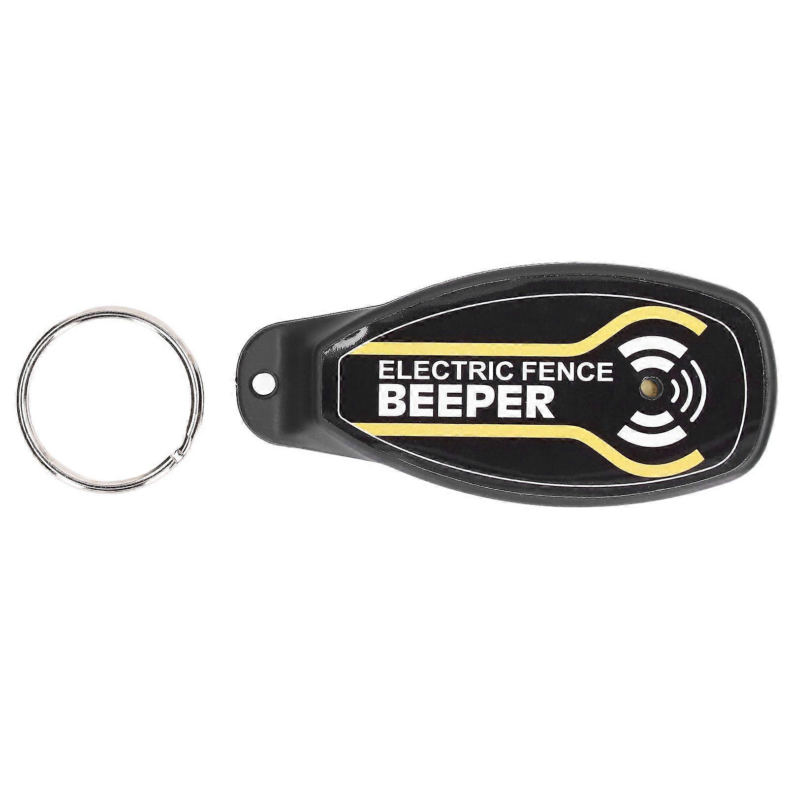 Electric Fence Beeper Portable Electric Fence Key Ring Beeper with On Off Button and LightYMJJ