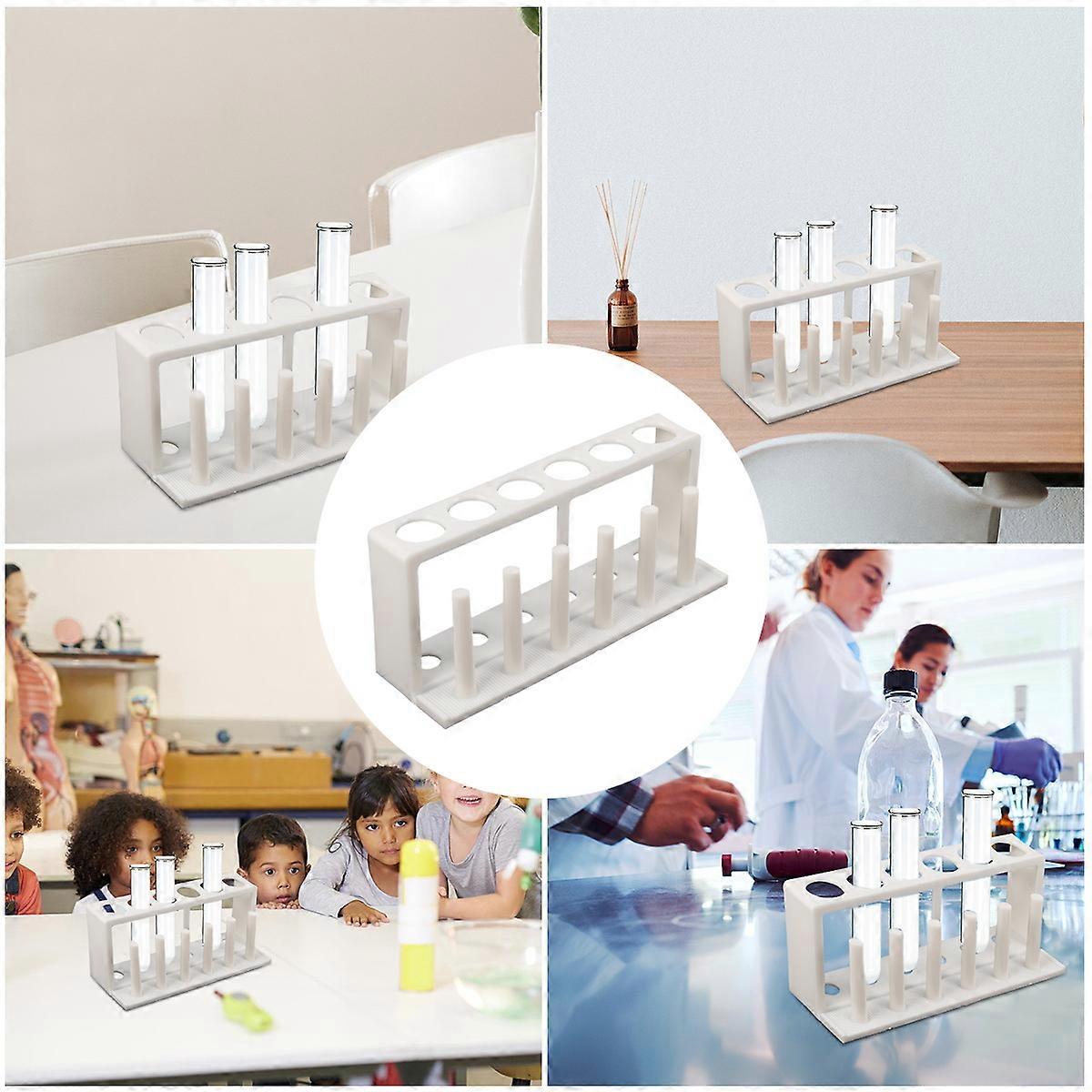 Water Quality Testing Rack for School Laboratory White 21.00x10.00x7.00cm 1Pack