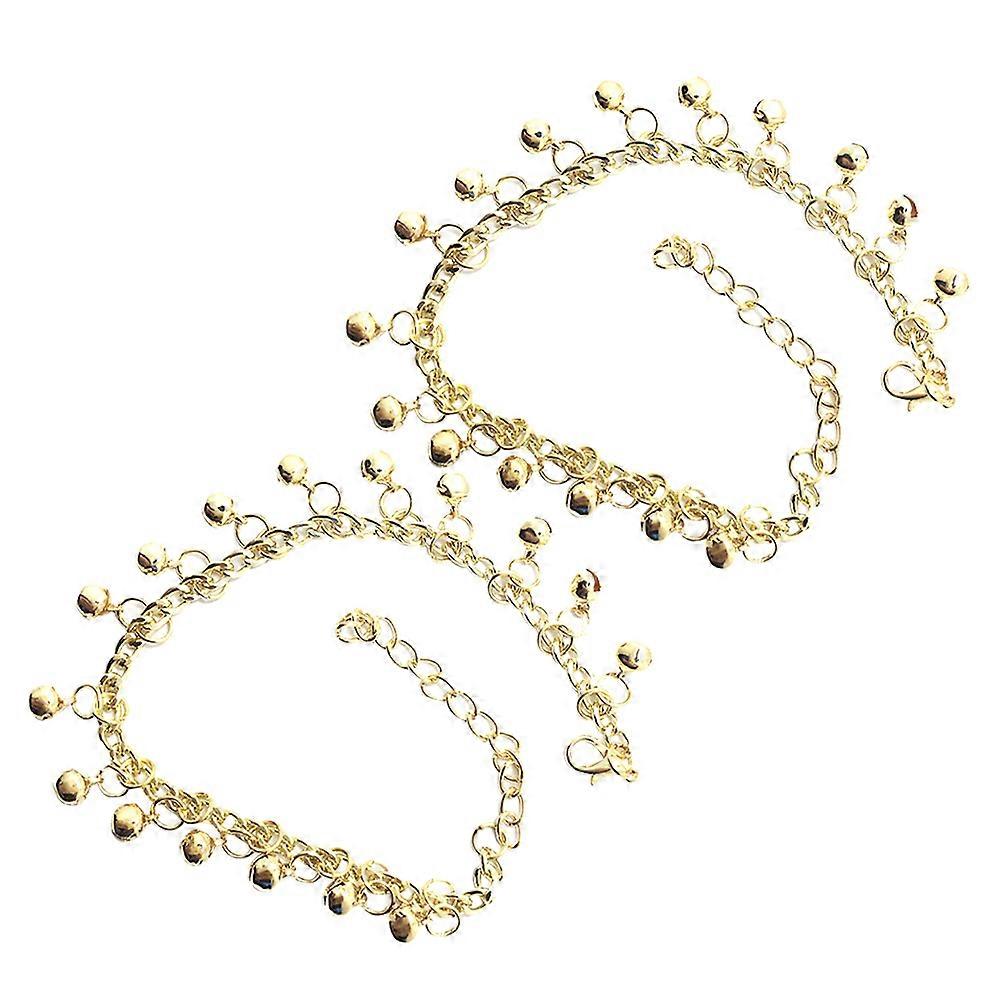 Adjustable Bell Anklets for Women   Lightweight Boho Foot Chains with Clear Charming Sound, Comfortable Fit for Various Ankle Sizes