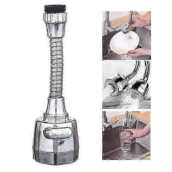 Faucet nozzle with shower - kitchen faucet adapter ABS silver