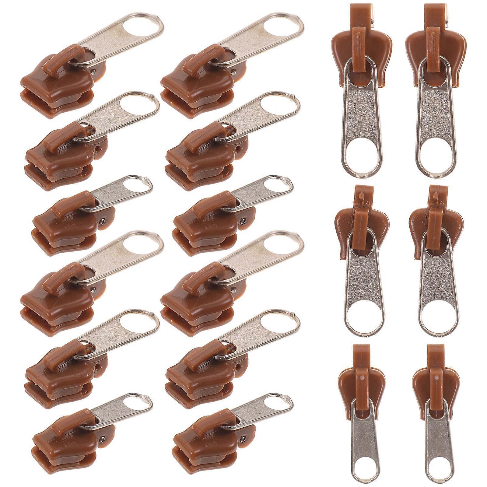 Small Zipper Pulls For Clothing Diy Enthusiasts Plastic Material Rectangular Shape 18Pcs