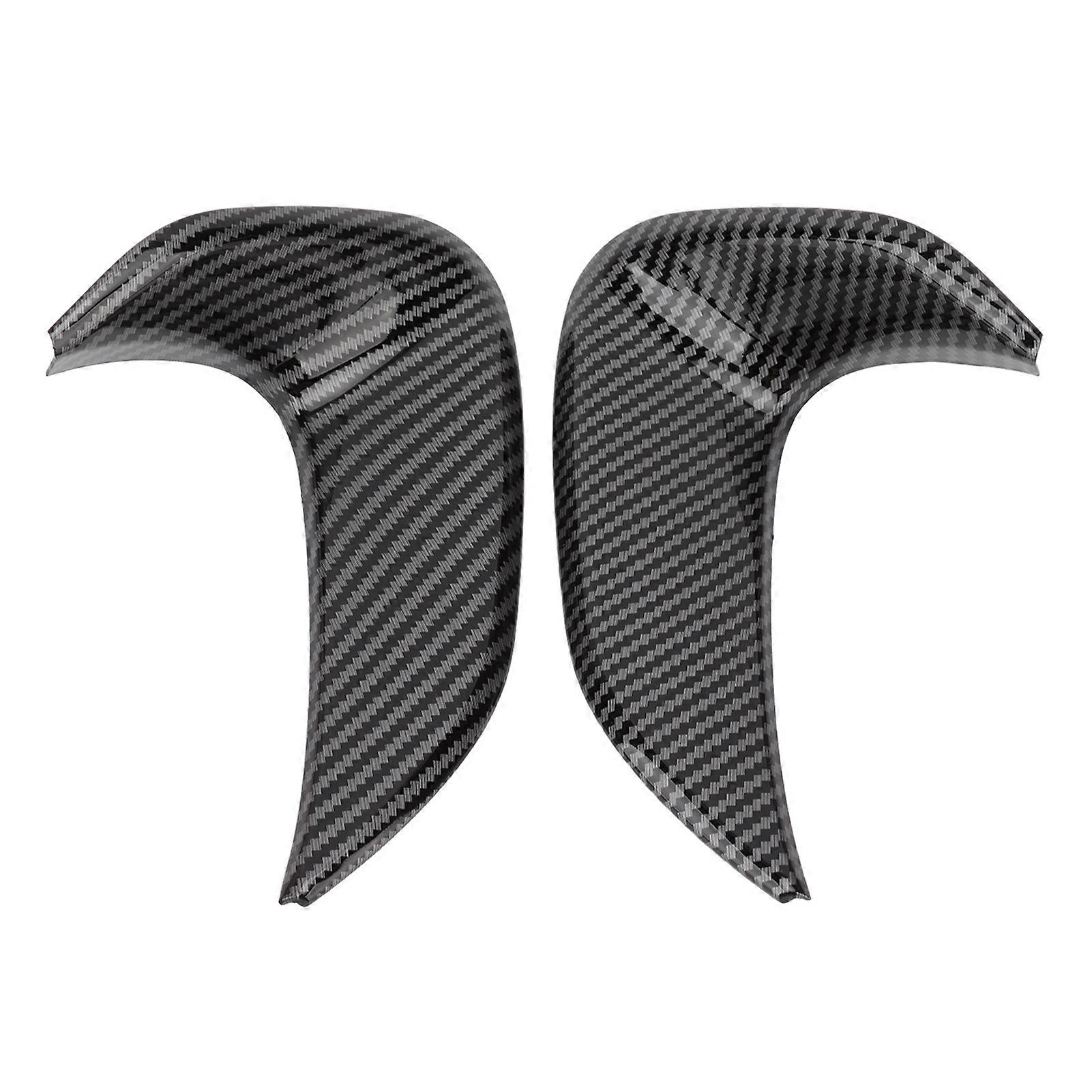 2pcs Inner Door Handle Panel Trim Carbon Fiber Look Replacement for Yaris Cross 2020 2021 