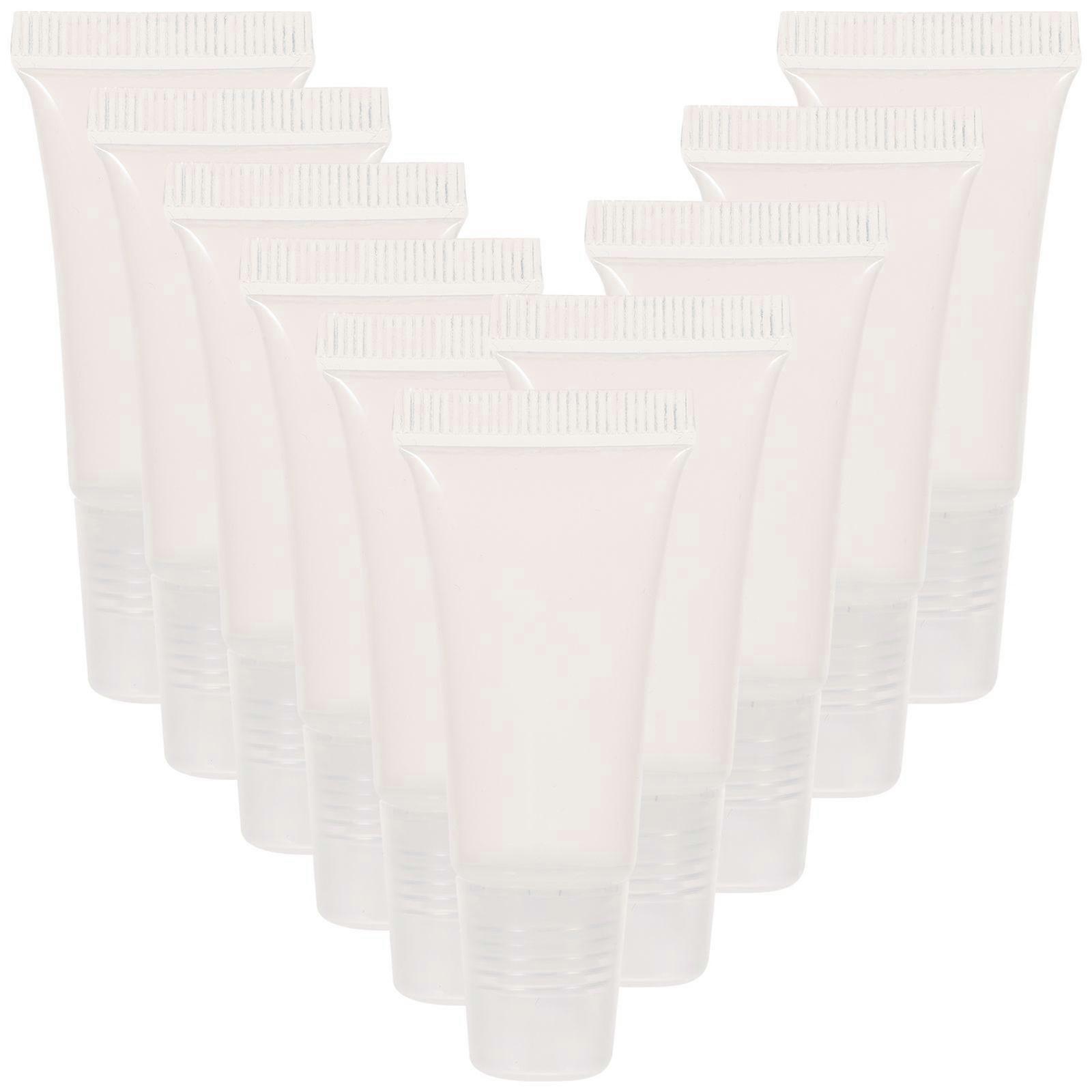10pcs 8ML Empty Tubes Lip Gloss Balm Clear Cosmetic Mini Containers