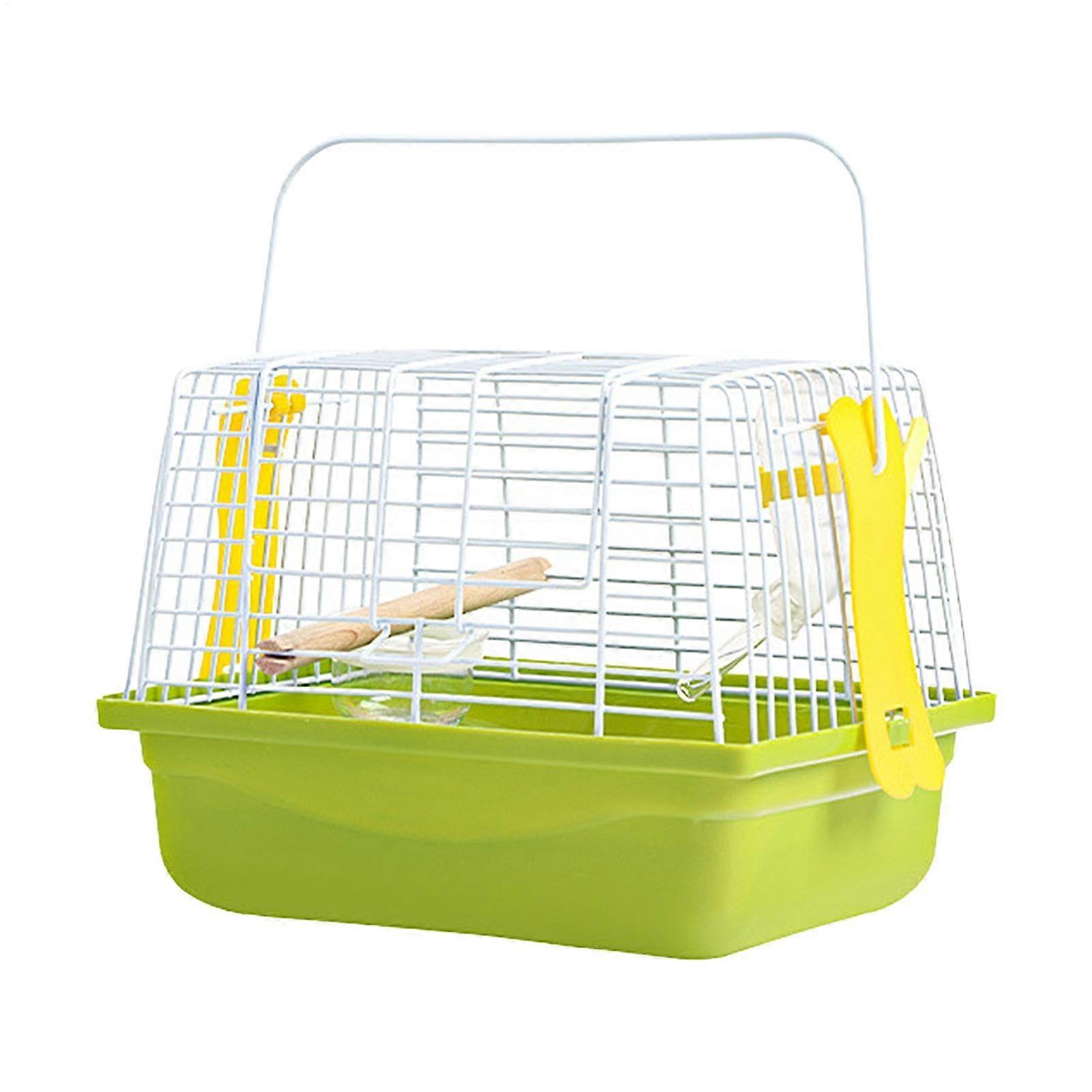 Bird Cage Small Cage with Handle Design Transport Box for Birds and Small Animals