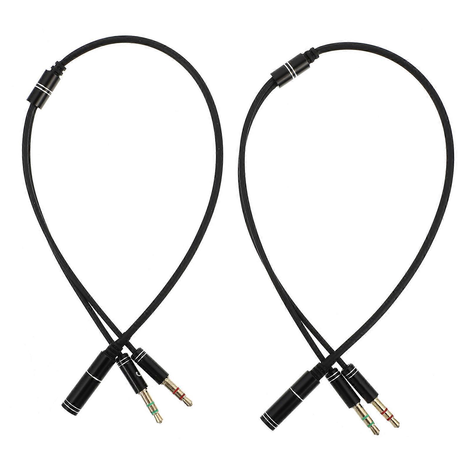 Black Parrot Ledge Connector Cable for Computer with Gold-plated Plugs and Copper Core 2 Pcs