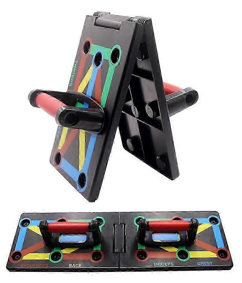 Push Up Board Foldable Multifunctional Weight Training Board with Push-ups Handles,Non-Slip