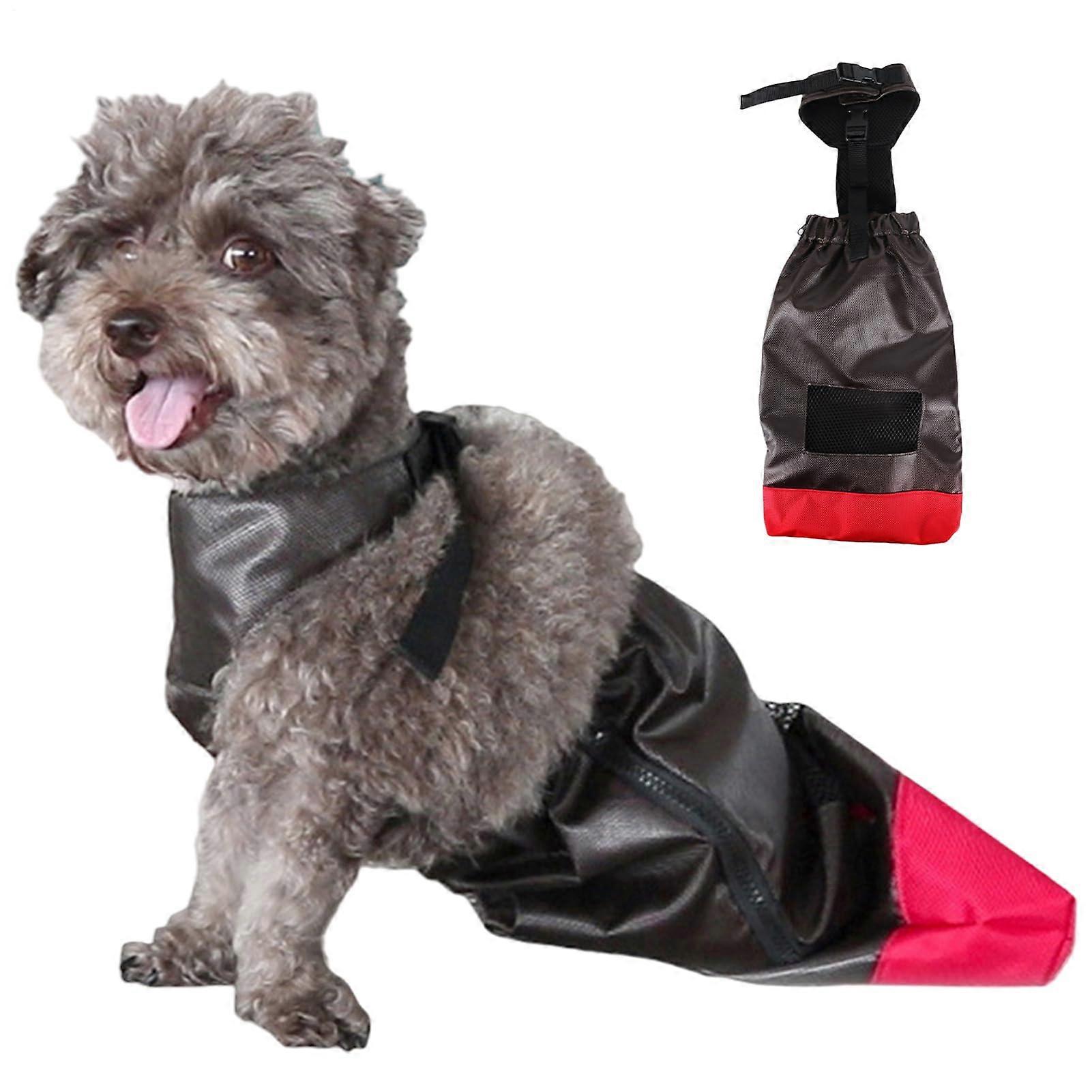 Washable bag with adjustable shoulder strap for all breeds, walks, disabled dogs