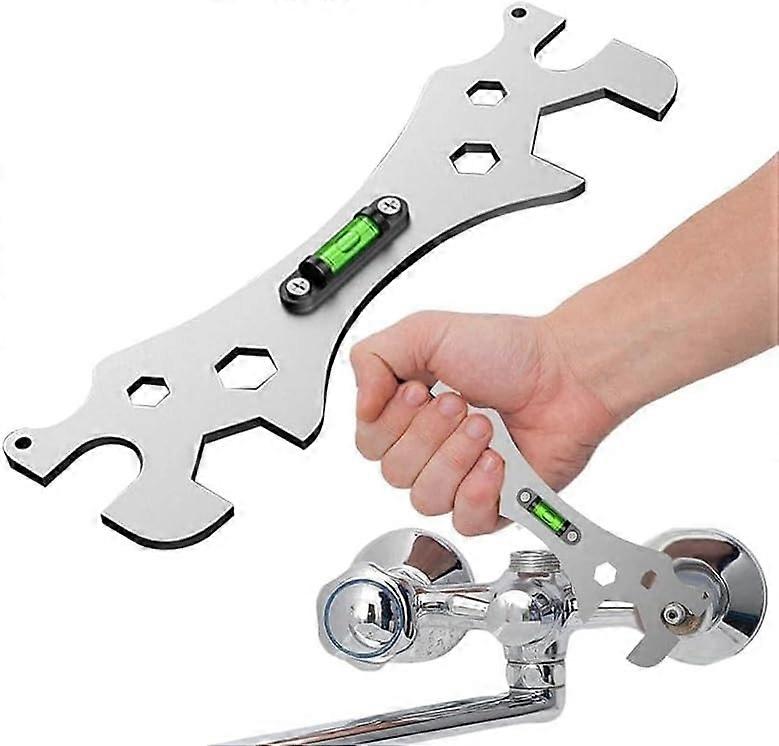 Bathroom faucet wrench, multipurpose combination wrench set, basin wrench for installing taps, angle valves, hoses, shower pipes, and basin faucets.