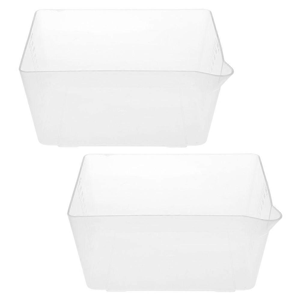 2pcs Clear 1200ml Measuring Bowls for Digital Scales Precision Food Weighing Lightweight Reusable Replacement Pans