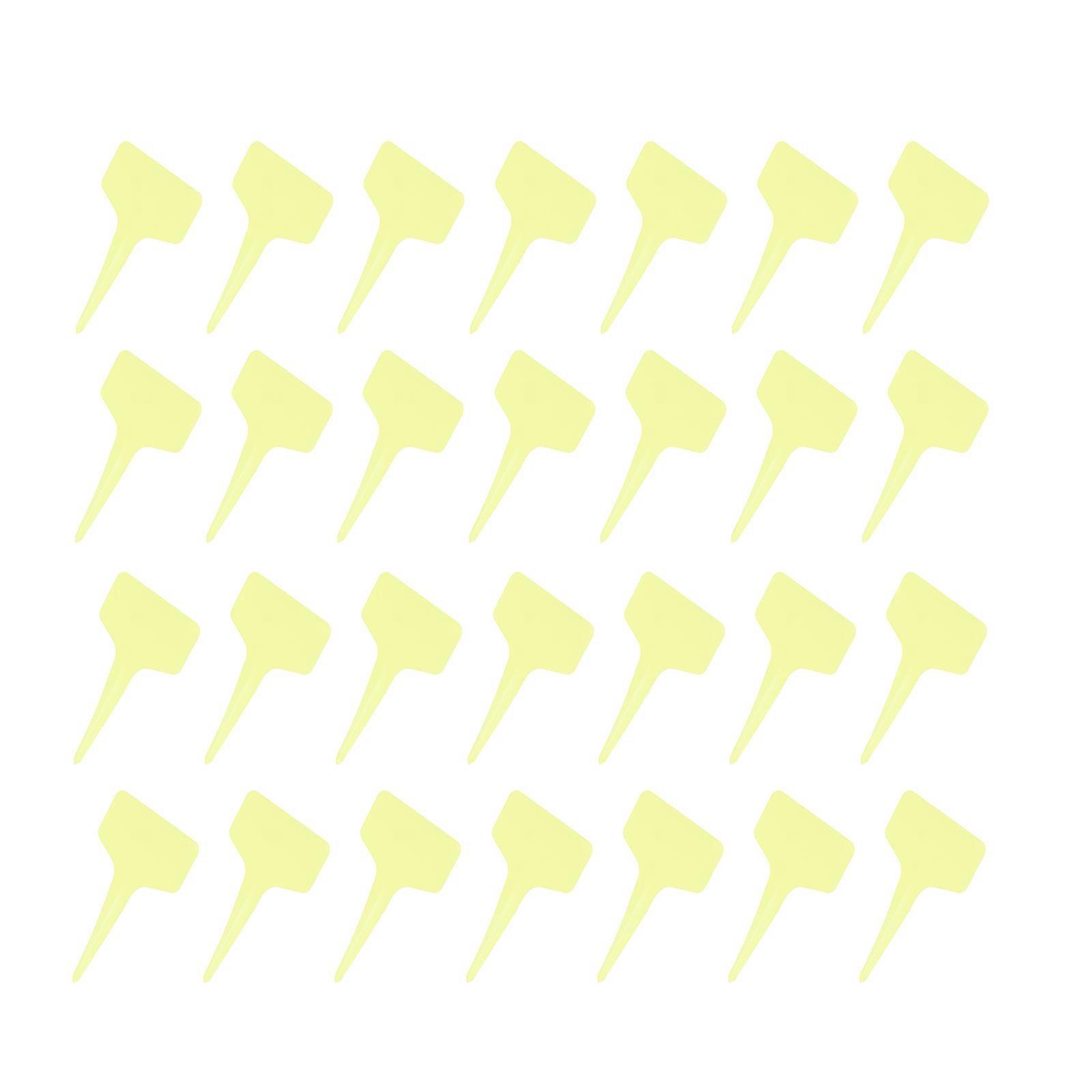 Durable PVC PP Plant Tags for Garden Marking Use Waterproof UV Resistant 100 Pieces Yellow